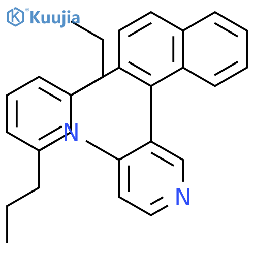 4-PYRIDINAMINE, N,N-DIBUTYL-3-(2-PHENYL-1-NAPHTHALENYL)- structure