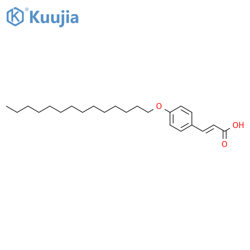 2-Propenoic acid, 3-[4-(tetradecyloxy)phenyl]- structure