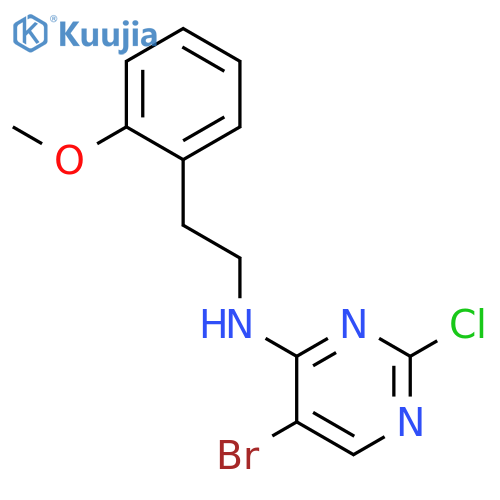 4-PYRIMIDINAMINE, 5-BROMO-2-CHLORO-N-[2-(2-METHOXYPHENYL)ETHYL]- structure