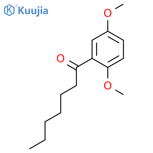 1-Heptanone, 1-(2,5-dimethoxyphenyl)- structure