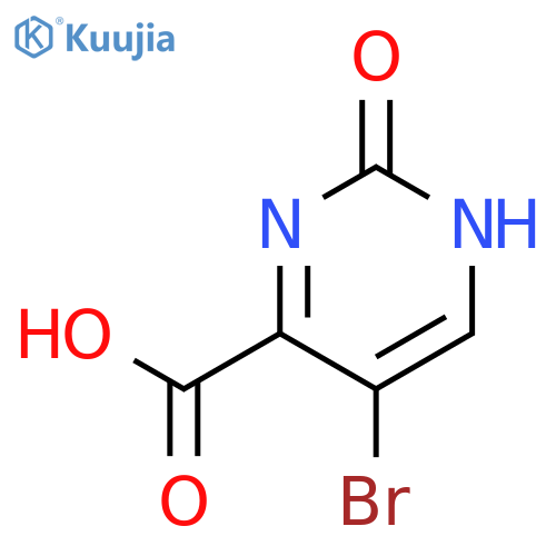 5-Bromo-2-oxo-1,2-dihydropyrimidine-4-carboxylic acid structure