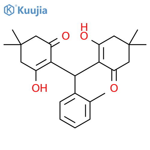 2-Cyclohexen-1-one,2,2'-[(2-methylphenyl)methylene]bis[3-hydroxy-5,5-dimethyl- structure
