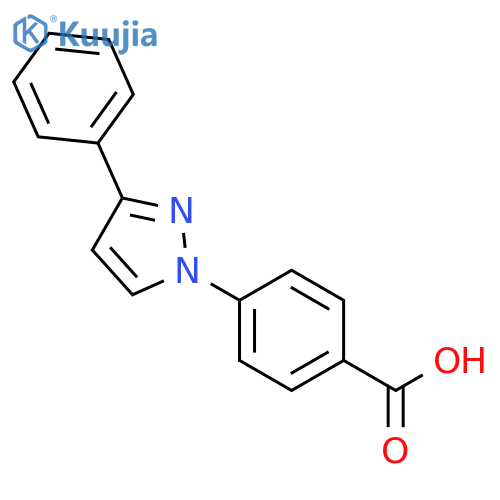 BENZOIC ACID, 4-(3-PHENYL-1H-PYRAZOL-1-YL)- structure