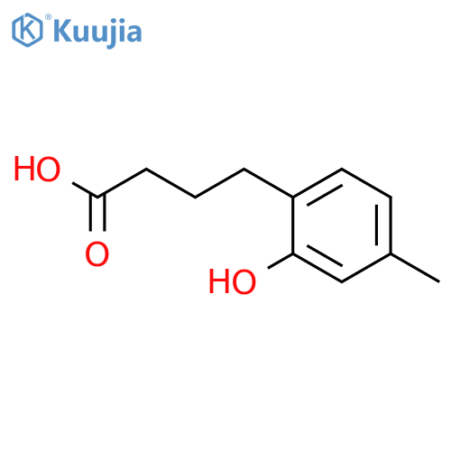 4-(2-hydroxy-4-methylphenyl)butanoic acid structure