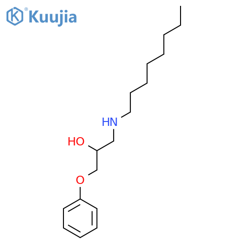 2-PROPANOL, 1-(OCTYLAMINO)-3-PHENOXY- structure