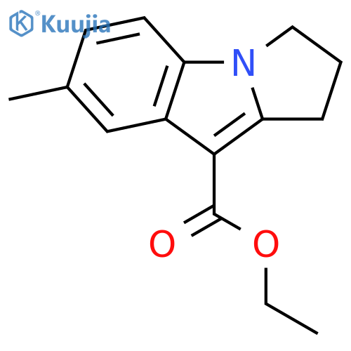 1H-Pyrrolo[1,2-a]indole-9-carboxylic acid, 2,3-dihydro-7-methyl-, ethylester structure