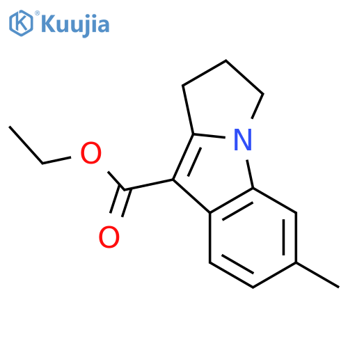 1H-Pyrrolo[1,2-a]indole-9-carboxylic acid, 2,3-dihydro-6-methyl-, ethylester structure