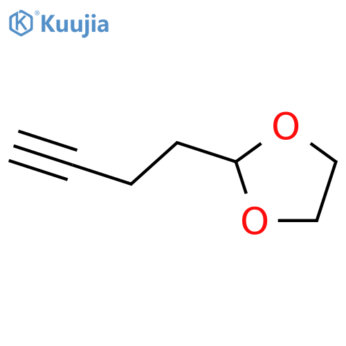1,3-Dioxolane, 2-(3-butynyl)- structure