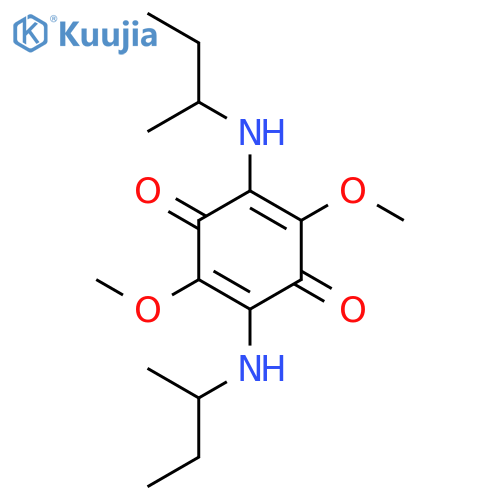 2,5-bis(butan-2-ylamino)-3,6-dimethoxycyclohexa-2,5-diene-1,4-dione structure