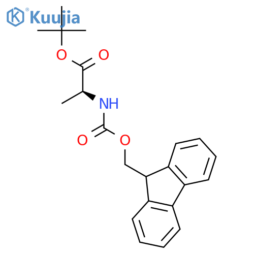 L-Alanine, N-[(9H-fluoren-9-ylmethoxy)carbonyl]-, 1,1-dimethylethyl ester structure