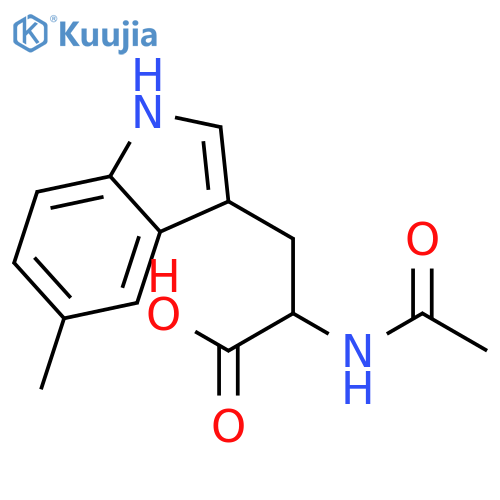 N-Acetyl-5-methyl-dl-tryptophan structure