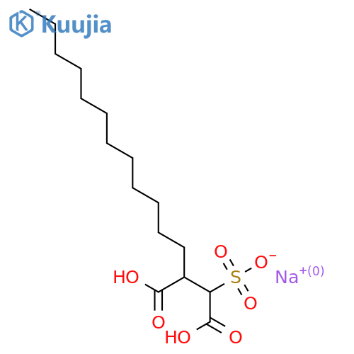 Sodium;3-carboxy-1-hydroxy-1-oxopentadecane-2-sulfonate structure