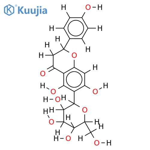 6-(C-beta-D-glucopyranosyl)naringenin structure