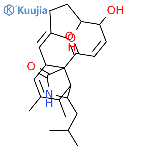 1H-Cycloundec(d)isoindole-1,15(2H)-dione, 3,3a,4,6a,9,10,11,12-octahydro-11,12-dihydroxy-4,5,8-trimethyl-3-(2-methylpropyl)-, (3S,3aR,4S,6aS,7E,11R,12S,13E,15aS)- structure