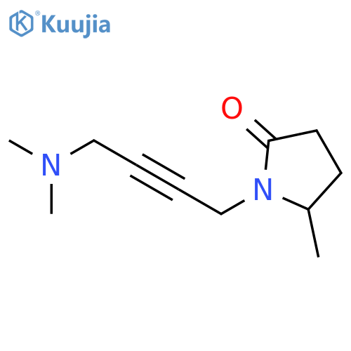 1-(4-(dimethylamino)but-2-yn-1-yl)-5-methylpyrrolidin-2-one structure