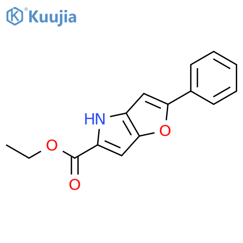 4H-Furo[3,2-b]pyrrole-5-carboxylic acid, 2-phenyl-, ethyl ester structure