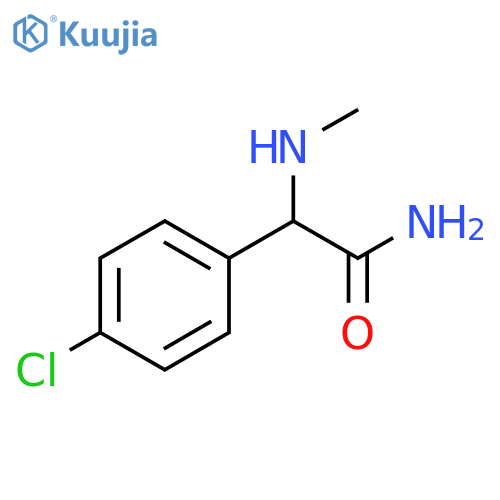 2-(4-chlorophenyl)-2-(methylamino)acetamide structure
