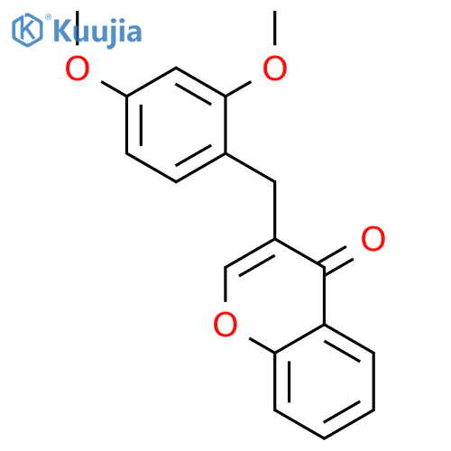 3-[(2,4-Dimethoxyphenyl)methyl]-4H-1-benzopyran-4-one structure