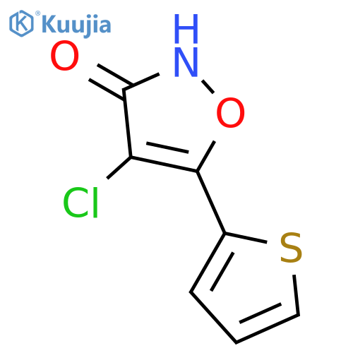 3(2H)-Isoxazolone, 4-chloro-5-(2-thienyl)- structure