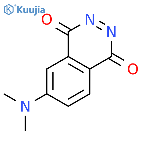 1,4-Phthalazinedione, 6-(dimethylamino)- structure