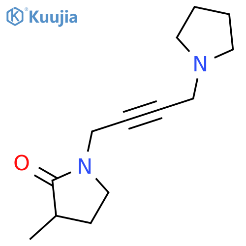 2-PYRROLIDINONE, 3-METHYL-1-[4-(1-PYRROLIDINYL)-2-BUTYNYL]- structure