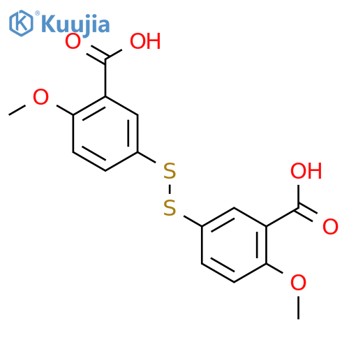 Benzoic acid,3,3'-dithiobis[6-methoxy- (9CI) structure