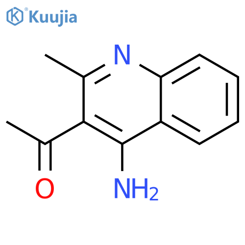 1-(4-amino-2-methylquinolin-3-yl)ethan-1-one structure