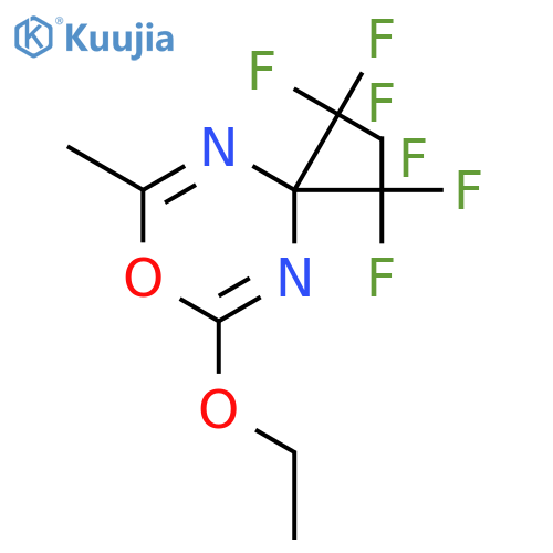 4H-1,3,5-Oxadiazine, 2-ethoxy-6-methyl-4,4-bis(trifluoromethyl)- structure