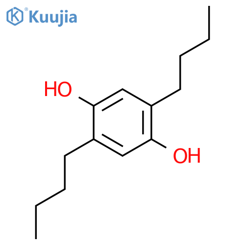 2,5-Dibutylbenzene-1,4-diol structure