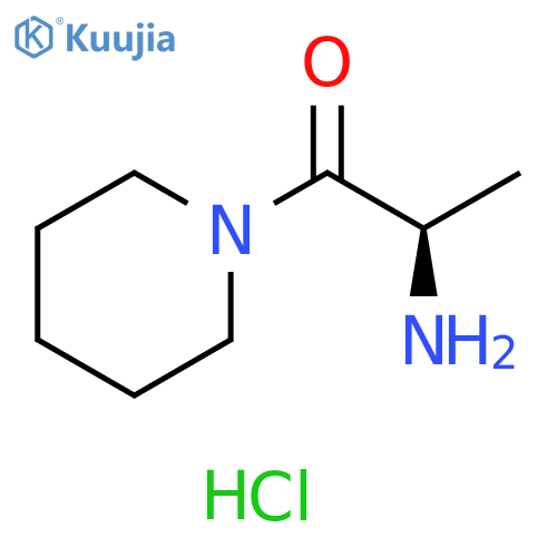 (R)-2-AMino-1-(1-piperidinyl)-1-propanone HCl structure