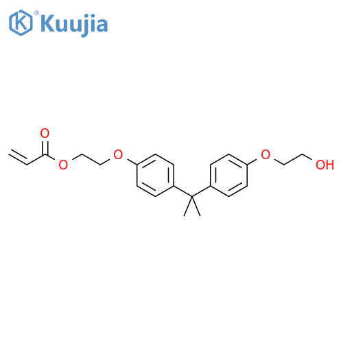 2-Propenoic acid,2-[4-[1-[4-(2-hydroxyethoxy)phenyl]-1-methylethyl]phenoxy]ethyl ester structure