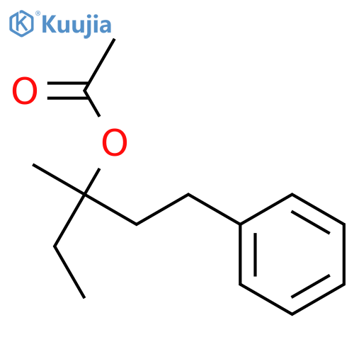 Benzenepropanol, a-ethyl-a-methyl-, 1-acetate structure