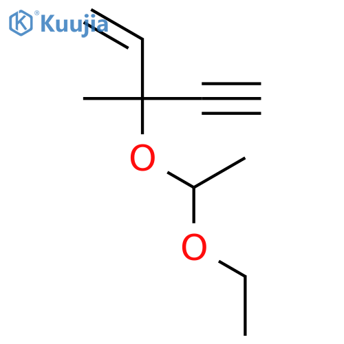 1-ethoxy-1-(3-methylpent-1-en-4-yn-3-yl)oxyethane structure