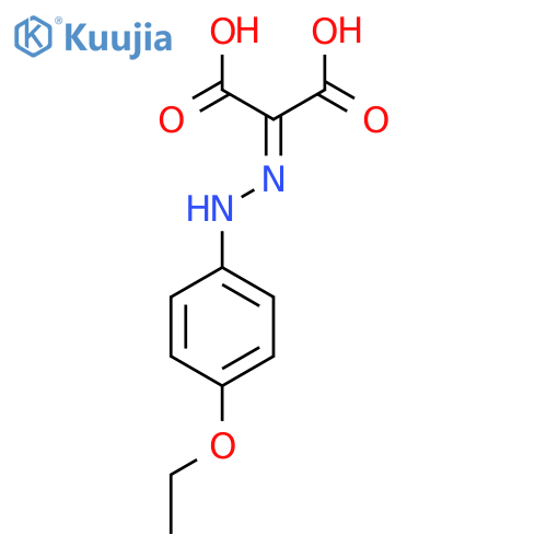 Propanedioic acid, [(4-ethoxyphenyl)hydrazono]- structure