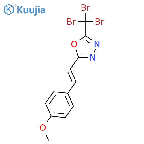 1,3,4-OXADIAZOLE, 2-[2-(4-METHOXYPHENYL)ETHENYL]-5-(TRIBROMOMETHYL)- structure