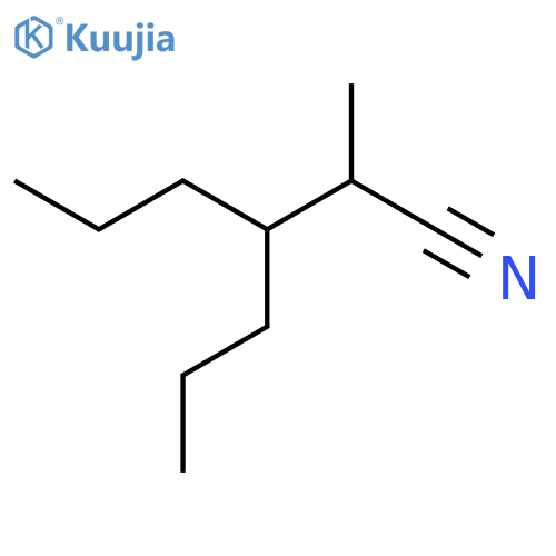 2-methyl-3-propylhexanenitrile structure