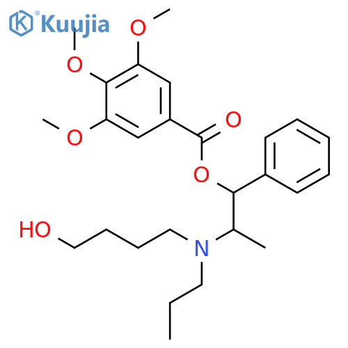 2-[(4-hydroxybutyl)(propyl)amino]-1-phenylpropyl 3,4,5-trimethoxybenzoate structure