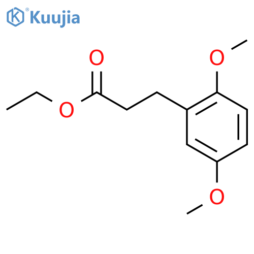 Benzenepropanoic acid,2,5-dimethoxy-, ethyl ester structure