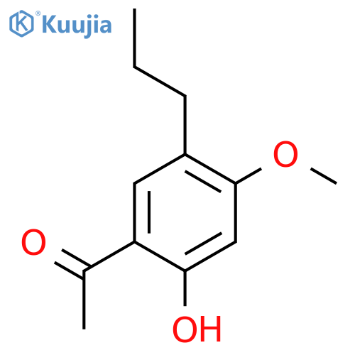 ETHANONE, 1-(2-HYDROXY-4-METHOXY-5-PROPYLPHENYL)- structure