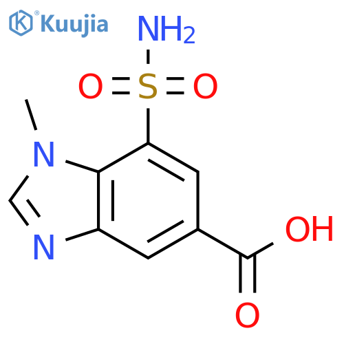1-methyl-7-sulfamoyl-1H-benzimidazole-5-carboxylic acid structure
