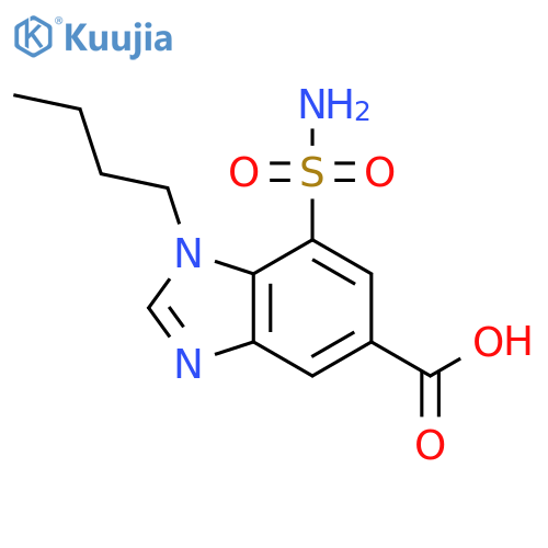 1-butyl-7-sulfamoyl-1H-benzimidazole-5-carboxylic acid structure