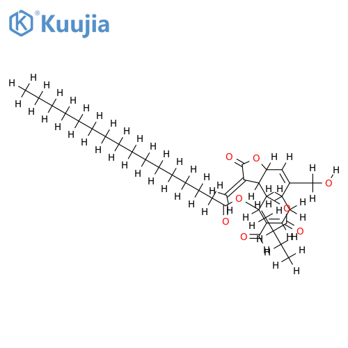 14-Aldenhyde,9-hexadecanoyl,8-(2-methylbutanoyl)-8,9,14,15-Tetrahydroxy-1(10),4,11(13),8-germacratrien-12,6-olide structure