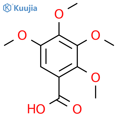 Benzoic acid,2,3,4,5-tetramethoxy- structure