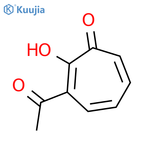 3-acetyl-2-hydroxycyclohepta-2,4,6-trien-1-one structure