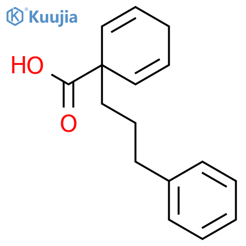 2,5-CYCLOHEXADIENE-1-CARBOXYLIC ACID, 1-(3-PHENYLPROPYL)- structure