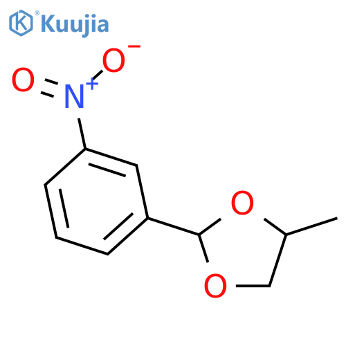 1,3-Dioxolane, 4-methyl-2-(3-nitrophenyl)- structure