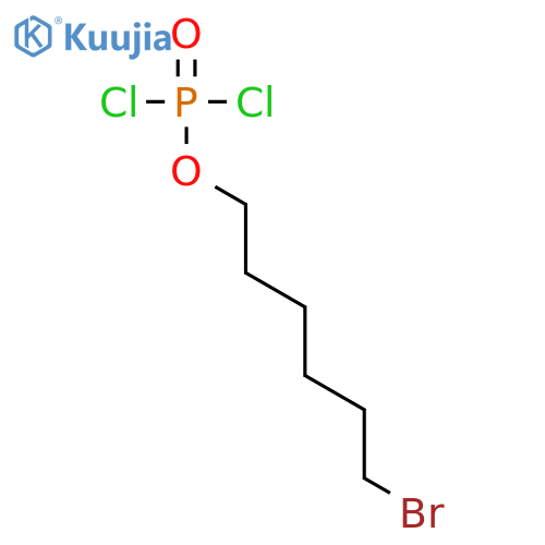 Phosphorodichloridic acid, 6-bromohexyl ester structure