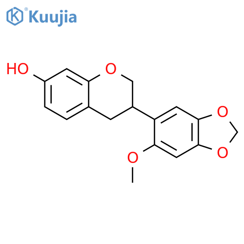 3-(6-methoxy-benzo[1,3]dioxol-5-yl)-chroman-7-ol structure