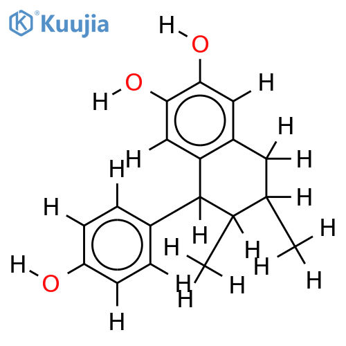 (7RS,8SR,8'RS)-4,4',5-Trihydroxy-2,7'-cyclolignan structure