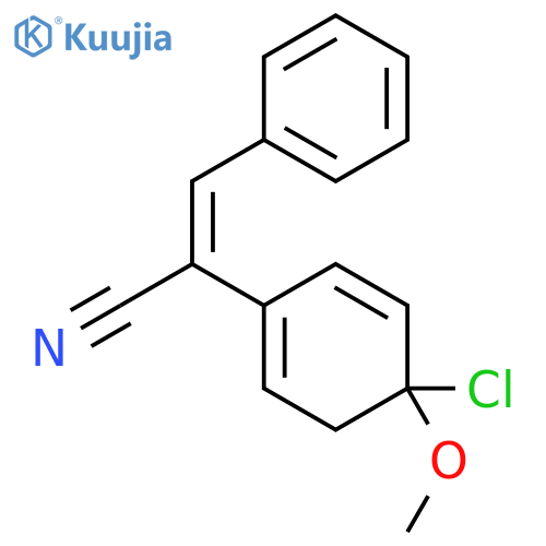 Benzeneacetonitrile,4-chloro-a-[(4-methoxyphenyl)methylene]- structure